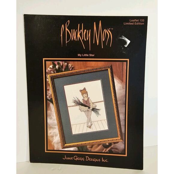 Counted Cross Stitch Leaflet P Buckley Moss My Little Star - Ballet Dancer - Picture 1 of 2